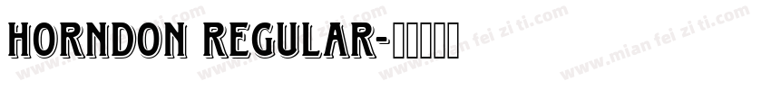 Horndon Regular字体转换